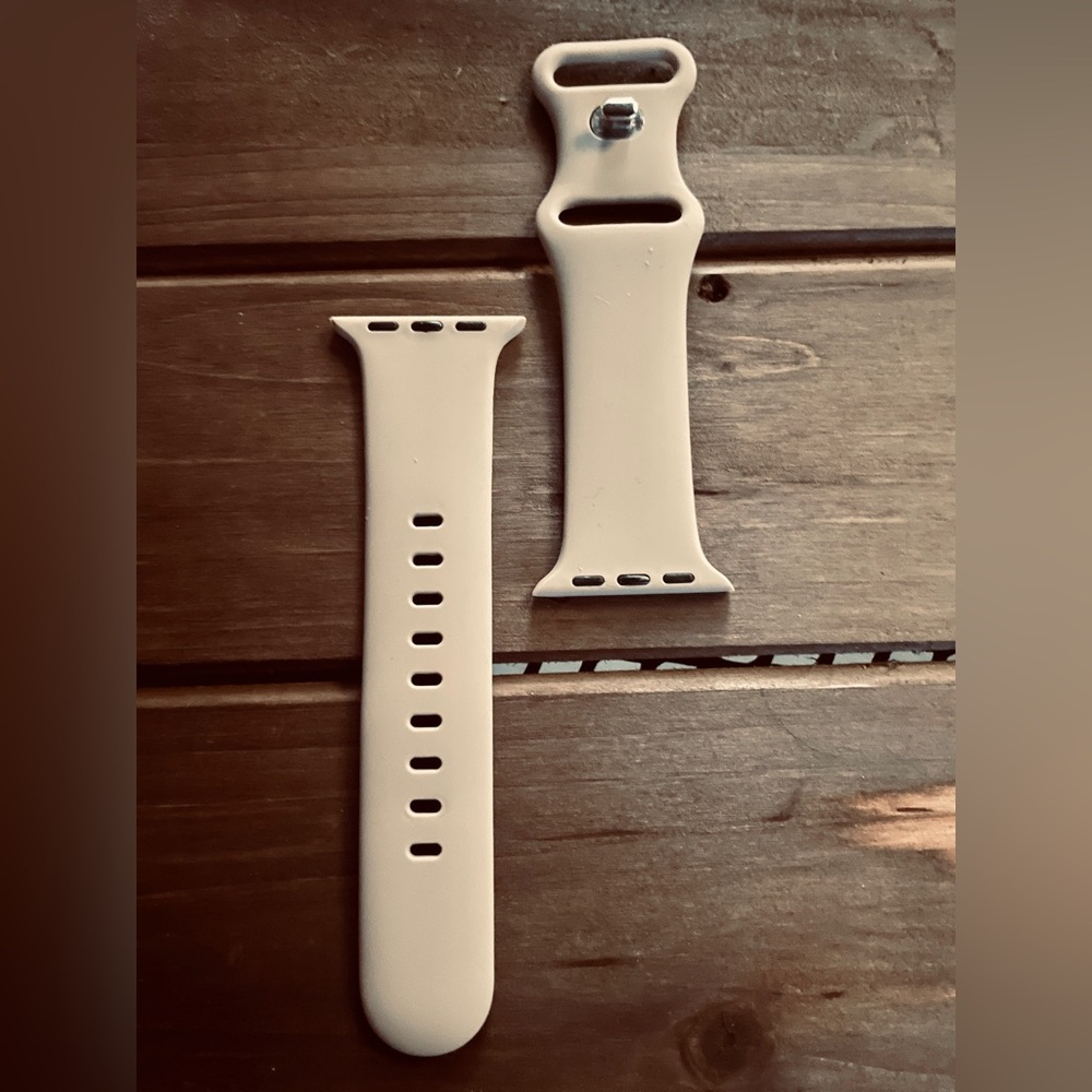 Apple Watch Bands- 41mm - light blue and tan- both included!